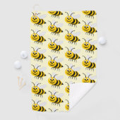 Serviette De Golf Conception d'abeille Fond de couleur quelconque (En situation)