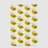 Serviette De Golf Conception d'abeille Fond de couleur quelconque (Devant)