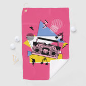 Serviette De Golf Conception de boite de style rétro (En situation)