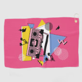 Serviette De Golf Conception de boite de style rétro (Horizontal)