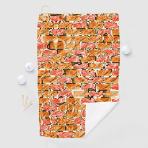Serviette De Golf Conception de briques avec des tons clairs les sép
