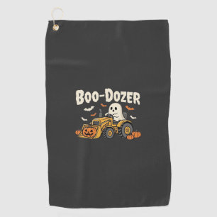 Serviette De Golf Conception de bulldozer fantôme Halloween Boo-Doze