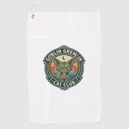 Serviette De Golf Conception de chat mignon de lutin gremlin - Gobel (Devant)
