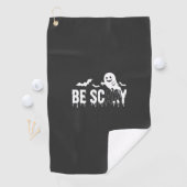 Serviette De Golf Conception de chauve-souris fantôme d'Halloween ef (En situation)