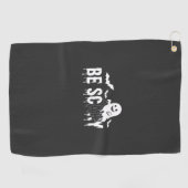 Serviette De Golf Conception de chauve-souris fantôme d'Halloween ef (Horizontal)