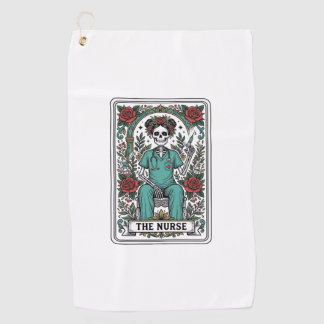 Serviette De Golf Conception de chemise de carte de tarot d'infirmiè