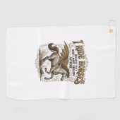 Serviette De Golf Conception de chemise de cavalier de fantaisie de (Horizontal)