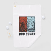 Serviette De Golf Conception de chemise de citrouille Halloween vint (En situation)