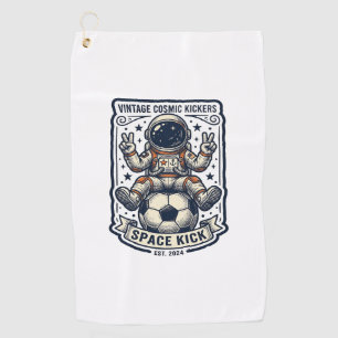 Serviette De Golf Conception de chemise de signe de paix de football