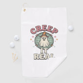 Serviette De Golf Conception de chemise Halloween Disco Fantôme Cree (En situation)