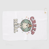 Serviette De Golf Conception de chemise Halloween Disco Fantôme Cree (Horizontal)