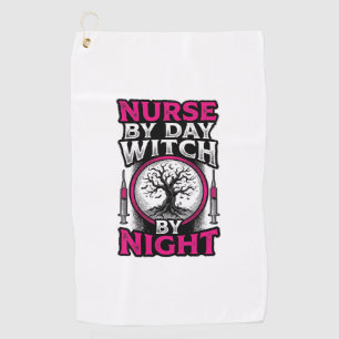 Serviette De Golf Conception de chemise Halloween Sorcière de nuit I