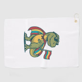 Serviette De Golf Conception de chemise vectorielle de dinosaure de (Horizontal)