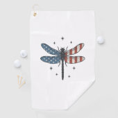 Serviette De Golf Conception de chemise vectorielle de libellule pat (En situation)
