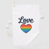 Serviette De Golf Conception de chemise vectorielle Love Rainbow Hea (En situation)