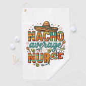 Serviette De Golf Conception de chemise vectorielle Nacho Average Nu (En situation)