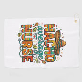 Serviette De Golf Conception de chemise vectorielle Nacho Average Nu (Horizontal)