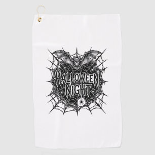 Serviette De Golf Conception de chemise vintage Halloween Night Bat