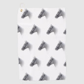 Serviette De Golf Conception de cheval (Devant)