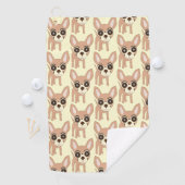 Serviette De Golf Conception de chien Chihuahua sur fond de n'import (En situation)