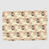 Serviette De Golf Conception de chien Chihuahua sur fond de n'import (Horizontal)