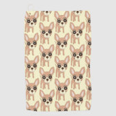 Serviette De Golf Conception de chien Chihuahua sur fond de n'import (Devant)