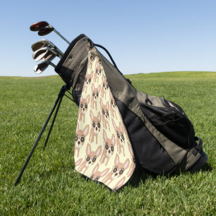 Serviette De Golf Conception de chien Chihuahua sur fond de n'import