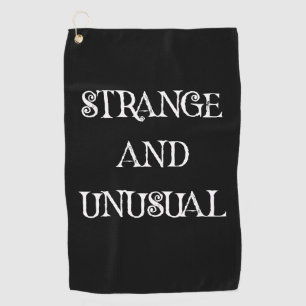 Serviette De Golf Conception de citation gothique étrange et inhabit