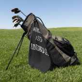 Serviette De Golf Conception de citation gothique étrange et inhabit (Vert)