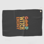 Serviette De Golf Conception de citrouille d'Halloween Énergie de bo (Horizontal)