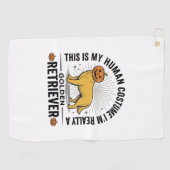 Serviette De Golf Conception de costume de citrouille d'Halloween de (Horizontal)