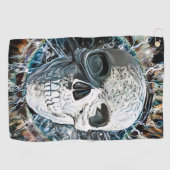 Serviette De Golf Conception de crâne (Horizontal)