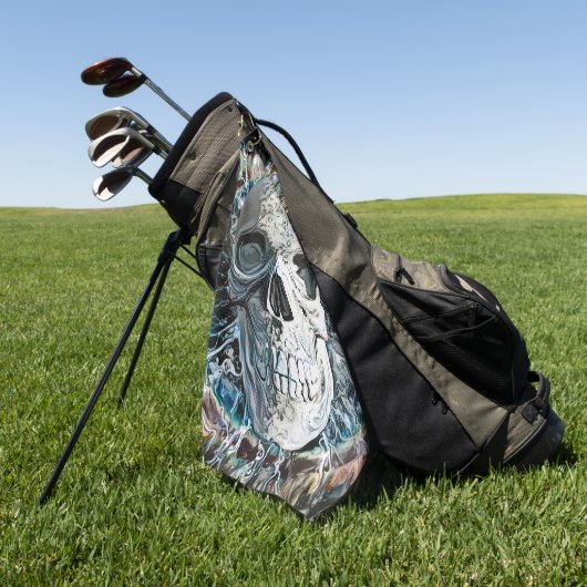 Serviette De Golf Conception de crâne (Vert)