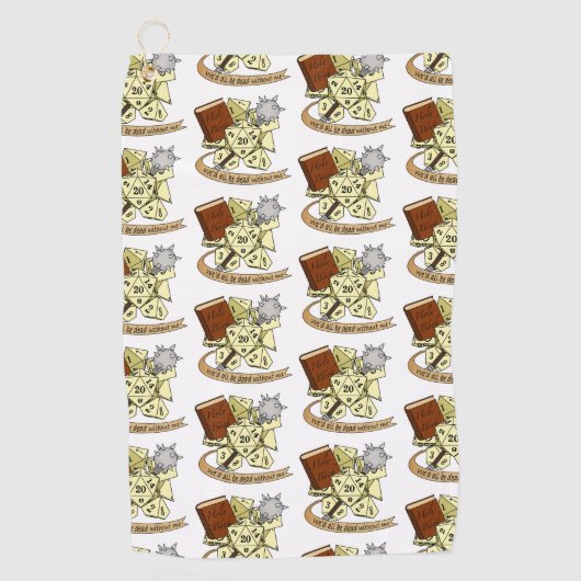 Serviette De Golf Conception de dés de classe (Devant)