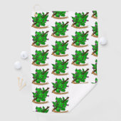 Serviette De Golf Conception de dés Druid (En situation)
