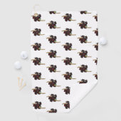 Serviette De Golf Conception de dés non fiables (En situation)