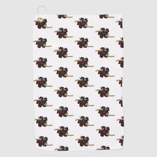 Serviette De Golf Conception de dés non fiables (Devant)