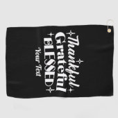 Serviette De Golf Conception de devis d'action de grâce modifiable (Horizontal)