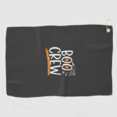Serviette De Golf Conception de fantôme Halloween Boo Crew_1 (Horizontal)