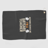 Serviette De Golf Conception de fantôme Halloween pour enseignant en (Horizontal)