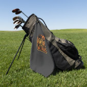 Serviette De Golf Conception de fête d'Halloween pas de tours juste (Vert)