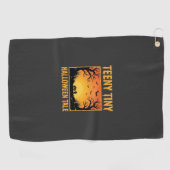 Serviette De Golf Conception de forêt hantée de conte de Halloween t (Horizontal)