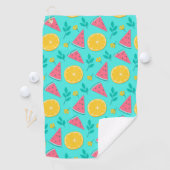 Serviette De Golf Conception de fruits tropicaux (En situation)