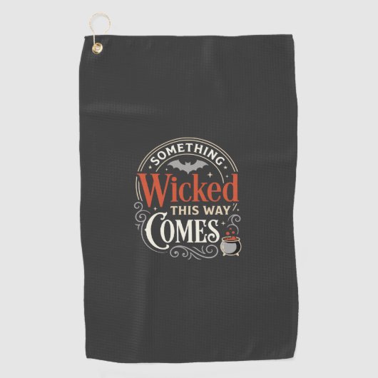 Serviette De Golf Conception de Halloween Wicked This Way Comes_1 (Devant)