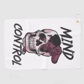 Serviette De Golf Conception de jeux de contrôle mental (Horizontal)