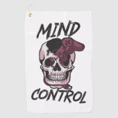 Serviette De Golf Conception de jeux de contrôle mental (Devant)