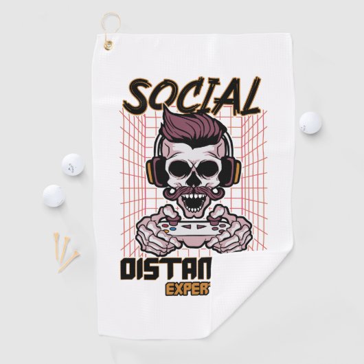 Serviette De Golf Conception de jeux d'expert en distanciation socia (En situation)