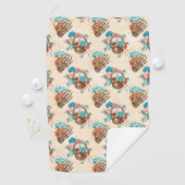 Serviette De Golf Conception de la série Boho Skull 12  (En situation)