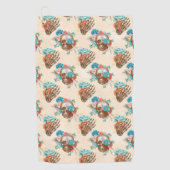 Serviette De Golf Conception de la série Boho Skull 12  (Devant)