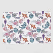 Serviette De Golf Conception de la série de composition de l'eau sou (Horizontal)